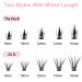 Kugge Cluster Lashes DIY Kit - 240Pcs D Curl Individual Lashes 8-16mm Mixed Length for 3D Natural Wispy Extensions at Home - Buy Online on GoSupps.com
