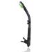 WACOOL Dry Top Snorkel Tube Comfortable Mouthpiece One-Way Purge Valve for Pool Open Water Scuba Lap Swimming Swimmer Training Diving Snorkeling Black