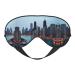 Chicago Print Unisex Sleeping Eye Mask Soft Comfortable Light-Blocking Eye Mask Black