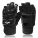 Taekwondo martial arts gloves Langray boxing gloves Punching gloves MMA gloves for sparring martial arts punching bag training gloves for adults and children M black