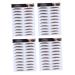 Housoutil 4pcs Eyebrow Stickers 6d Hair- Eyebrows Stickers False Eyebrows Cosmetics Transfer Stickers 4d