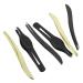 minkissy 1 Holly Headband Slant Tip Tweezers Ingrown Hair Tweezers Makeup Kits Women Eyebrow Tweezers Mini Slant Tweezer Facial Tool Blackhead Tweezers Willow Leaves Make up Miss 9x1cm Black