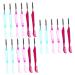NOLITOY 18 Pcs Collapsible Eyelash Comb Foldable Eyelash Comb Eye Mascara Makeup Tool Brow Lamination Comb Eye Makeup Eyelash Brush Eyebrow Tools Mascara Tools for Eyelash Plastic 10x1.5cmx3pcs
