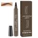 1 PCS Eyebrow Pencil Eyebrow Pen Waterproof Brow pen Microblading Eye Brow Pencils Long Lasting Natural Eyebrow Pen Black-gray 1 count (Pack of 1) 01 Black-gray