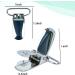 MELOTOUGH 1 Inch Plated Suspender Clips Pacifiers Clips with Plastic Gripping Teeth(5 PCS) - Buy Online on GoSupps.com