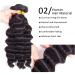 20 22 24 26 Inch Loose Deep Wave Human Hair Bundles - Brazilian Virgin Hair, 100% Unprocessed, Can Be Dyed and Bleached - Natural Black - 4 Bundles - Buy Online on GoSupps.com