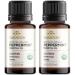 Swanson Certified Organic Peppermint Essential Oil 0.5 fl Ounce (15 ml) Liquid (2 Pack)