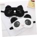 Buy NOLITOY Panda Sleep Mask - Cartoon Eye Shade & Plush Eye Cover for Adults - Travel-Friendly Eye Patches - Buy Online on GoSupps.com