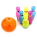 PowerTRC Deluxe Super Bowling Set Toy for Kids 7'' Colorful Bowling Pins and a 6'' Bowling Ball
