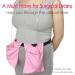 Breathable Drain Holder Pouch for Tummy Tuck & Mastectomy - Quick Dry Mesh Shower Bag for JP Drains & Bulbs - Pink Post-Surgery Belt Supplies - Buy Online on GoSupps.com