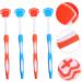 Healeved 4-Piece Nano Tongue Cleaning & Silicone Toothbrush Set - Adult Oral Care with Metal Spatula & Plastic Cleaner for Fresh Breath - Buy Online on GoSupps.com