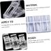 DOITOOL 3 Sets Nail Set Manicure Accessory Gel Kit for Nails Diy Nail Forms Plastic Finger Extension Clip Professional Nail Clips Nail Gel Stainless Steel and Nylon Fiber White Scale Tool - Buy Online on GoSupps.com