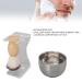 Premium Men's Shaving Brush Set - 3-Part Stainless Steel Bowl & Holder | Soft & Versatile for Home & Salon Use - Buy Online on GoSupps.com