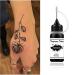 Freehand Ink Temporary Tattoo Kit - Jagua Gel Semi Permanent 3 Bottles Black 1.5oz with 30 Free Stencils for DIY Body Art - Temporary Tattoos for Women, Men, and Kids - Buy Online on GoSupps.com