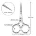 5-Piece Stainless Steel Nose Hair Scissor Set for Facial Grooming - Small Straight Tip Scissors for Hair Removal, Mustache, Beard, Eyebrows, Ear, Nose Trimming - Silver - Buy Online on GoSupps.com
