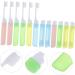 JECOMPRIS Travel Toothbrush Set - Collapsible Adult Toothbrushes with Bristles for Effective Cleaning | Perfect for International Travel - Buy Online on GoSupps.com