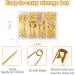 250 Pcs 6-Size Safety Pins Set - Strong & Rust-Resistant for Clothes, Hijab, Sewing - Gold Finish - Buy Online on GoSupps.com
