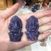 Lepidolite Ganesha Natural Stones Quartz Crystal Carved Elephant God Animals Reiki Gemstones Home Decoration - (Color: 1pcs Size: Approx 5cm) - Buy Online on GoSupps.com