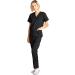 Dagacci Unisex Medical Scrub Set - Black XXXL | Top and Pant Combo for Men and Women - Buy Online on GoSupps.com