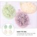 4pcs Pure Color Bath Flower Loofah Sponge Set | Soft Foam Shower Balls for Body Cleaning - Japanese-Style PE Mesh - Buy Online on GoSupps.com