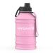 Hydrate stainless steel drinking bottle - 2.2 liters - BPA -free sports water bottle - metal water bottle of practical nylon strap and discharge -proof screw cap Gym 2.2L light pink