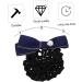 FRCOLOR Net Pocket Butterfly Barrettes Christmas Bows Hair Clip Silk Hair Bow Hair Clip Bun Cover Plush Hair Bow Hairnet Lace Bow Hair Bun Cover Temperament Polyester China Work 11.5x7cm Blue - Buy Online on GoSupps.com