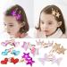 16Pcs Cute Star/Crown/Heart Hair Clips for Girls - Sparkly Metal Snap Hair Pins for Kids, Baby & Women - Buy Online on GoSupps.com