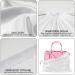 Luxury Handbag Storage Bags - Set of 5 White Silk Pouches with Drawstring - Buy Online on GoSupps.com