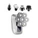 Ipetboom 1 Set Razor Wet Dry Shaver Men Seven Head Male Shaver Seven Head Electric Shaver 7 Head Shaver Rotate Face Shaver Convenient Male Head Man Multifunction Stainless Steel
