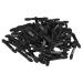 Outanaya 100pcs Eye Shadow Applicator Eyeshadow Makeup Tool Sponge Eyeshadow Applicator Beauty Sponge Black
