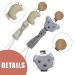 Lichuanuk Baby Pacifier Chain Set - 2-Piece Fabric Clip & Beech Wood for Boys & Girls - Includes Pacifier Rings - Ideal for All Baby Bite Toys - Buy Online on GoSupps.com
