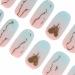 DANNI & TONI 28 Semi-Cured Nail Wraps - Aphrodite Pink & Sky Blue Gel Stickers - Buy Online on GoSupps.com