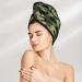 Hair Towel Wrap with Button - Quick Drying Towel Turban for Kids & Adults (Camouflage Dinosaur Design - Buy Online on GoSupps.com
