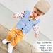 Volunboy Baby Boys Gentleman Suit 4 PCS Set | Formal Waistcoat Outfit Wedding Shirts + Vest + Bow Tie | 18-24 Months - Buy Online on GoSupps.com