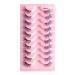 Eyelash Package Trays High Imitation 10 Pairs of Half Eye Eyelashes Grafting Eyelashes Curling Eyelashes Small Eyelash Curler H One Size