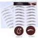 Beavorty 8 Pcs Eyebrow Stickers False Eyebrows Sticker Hair Artificial Eyebrow 4d Make up Transfer Stickers - Buy Online on GoSupps.com