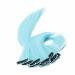 Frcolor Hair Extension Clips Fashion Colored Wig Clip for Hairpieces Decor 10pcs (Light Blue)