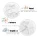 Unicra Wedding Starfish Headpiece | Bridal Hair Vine Accessories for Brides & Bridesmaids | Silver (23.6 inches) - Buy Online on GoSupps.com