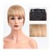 Bangs Hair Clip Synthetic Heat Resista Fake Bangs French Bangs Hair Piece Clip in Thick Natural Full Bangs Straight Fringe with Temples for Women Girls Bangs Clip in Hair (Color : 123-11 Size : 15c 15cm 123-11