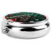 Portable Metal Pill Box - Round Mini 3-Compartment for Small Pills - Ideal for Travel - Christmas Trees Design - Buy Online on GoSupps.com