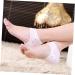 Healeved 1 Pair Heel Sleeve Support Heel Protectors Heel Sleeves Kids Plasters Silicone Socks Heel Support for Plantar Shoe Filler Colorful Hair Chain Cracked White Anti-Crack Gel medium - Buy Online on GoSupps.com
