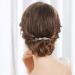Aneneiceera Bride Wedding Crystal Hair Comb Clip - Silver Rhinestone Headpiece for Women - Buy Online on GoSupps.com
