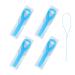 Box with 4 blue tooth flap dental floss for braces multi-purpose tooth flap suitable for braces and implant tooth threads
