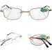 Buy Kcibyvx Mini Foldable Metal Reading Glasses with Case - 1.00 to 4.00 Adjustable Prescriptions - International Shipping - Buy Online on GoSupps.com
