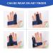Promifun Finger Braces - Trigger Finger Splints with Gel Finger Cots for Support and Pain Relief - Mallet Finger Straighteners - Blue - Buy Online on GoSupps.com