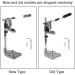Electric Drill Stand Grinder Bracket Clamp - Multifunctional Woodworking Tool with Adjustable Hexagonal Screw Durable Aluminum Alloy for Grinding Drilling - Buy Online on GoSupps.com