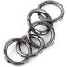 Yosoo Health Gear EDC Ring Buckle Locking Carabiner - 5PC Zinc Alloy Round Snaps Keychain Clips & Hooks for Ultimate Durability - Buy Online on GoSupps.com