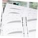 FOMIYES 12pcs 48 Adhesived Stencils Eyebrow Stencil Kit Eyebrow Styling Tool Eyebrow Template Eyebrow Card - Buy Online on GoSupps.com