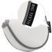 Big Teeth Small Golf Putter Cover - Half Mallet Mini Headcover w/ Magnetic Closure in White - Buy Online on GoSupps.com