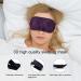 3D Contoured Light Blocking Sleep Mask - Lightweight Comfort Eye Mask for Men and Women - Purple - Buy Online on GoSupps.com